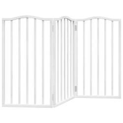 Barri&egrave;re de s&eacute;curit&eacute; pour chien animaux de compagnie pliable 3 panneaux 150 cm bois de peuplier bla