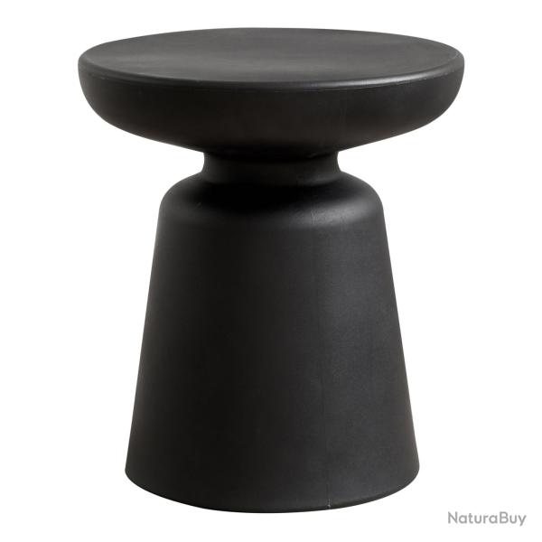 Table basse console d'appoint ronde 44 x diam�tre 40 cm plastique noir 03_0010832