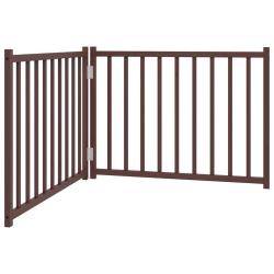 Barri&egrave;re de s&eacute;curit&eacute; pour chien animaux de compagnie pliable 2 panneaux 160 cm bois sapin massif ma