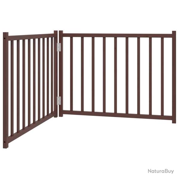 Barri�re de s�curit� pour chien animaux de compagnie pliable 2 panneaux 160 cm bois sapin massif ma