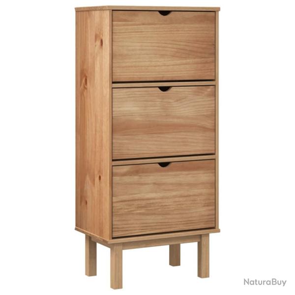 Armoire � chaussures range chaussures rangement meuble entr�e couloir salon avec 3 tiroirs bois mas
