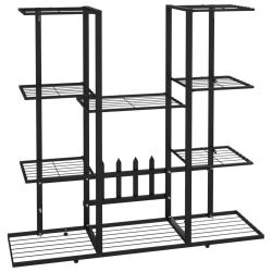 Support &agrave; plantes meuble fleurs 94,5 x 25 x 89 cm Fer noir 02_0045248