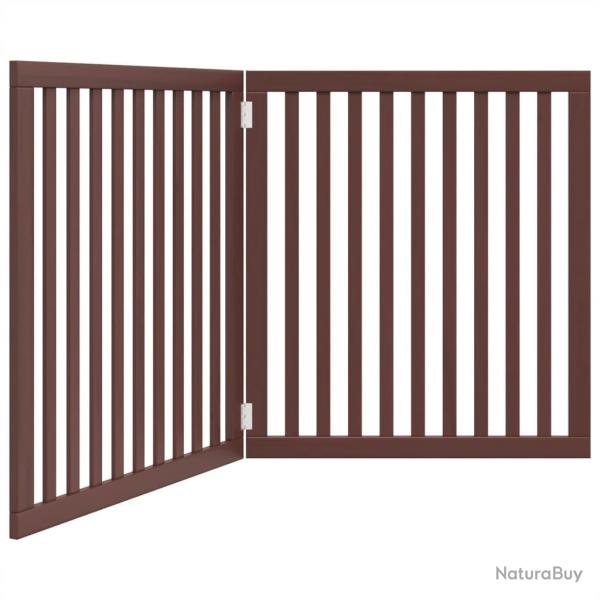 Barri�re de s�curit� pour chien animaux de compagnie pliable 2 panneaux 160 cm bois de peuplier mar