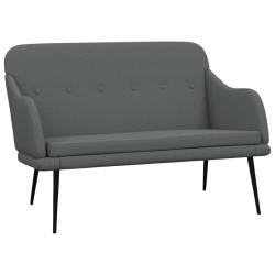 Banc banquette 110 x 76 x 80 cm tissu gris fonc&eacute; 02_0010504