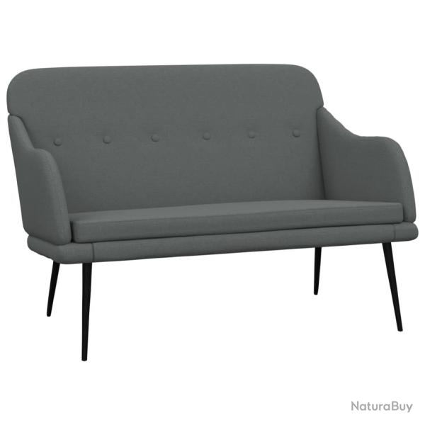 Banc banquette 110 x 76 x 80 cm tissu gris fonc� 02_0010504