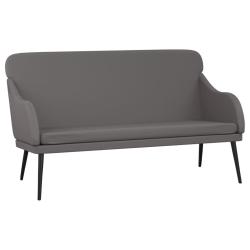 Banc banquette 110 x 76 x 80 cm synth&eacute;tique gris 02_0010499