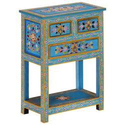 Buffet bahut commode armoire meuble de rangement organisateur cuisine salle de s&eacute;jour salon turquoi