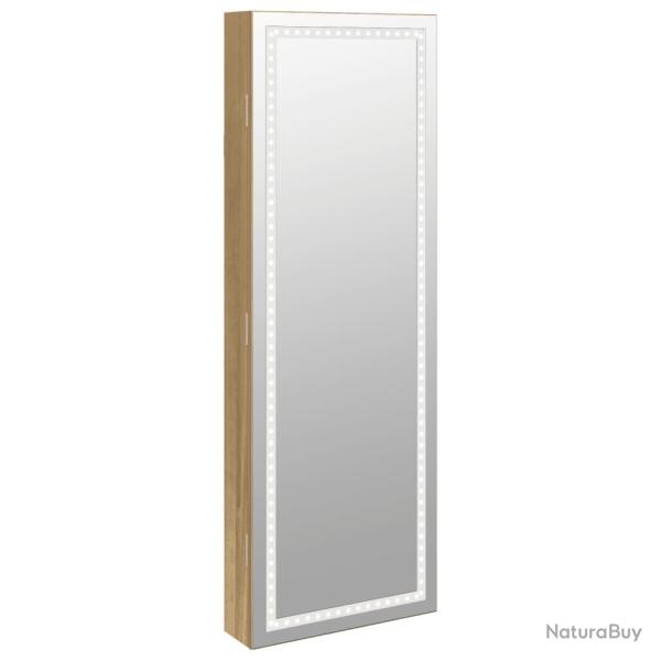 Armoire � bijoux meuble rangement organisateur chambre vestiaire salle de bain avec miroir et �clai