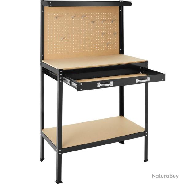 Etabli bricolage atelier acier noir 80 cm 2308183