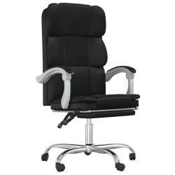 Chaise fauteuil si&egrave;ge pivotante de inclinable de bureau informatique &eacute;tude similicuir noir 02_00242