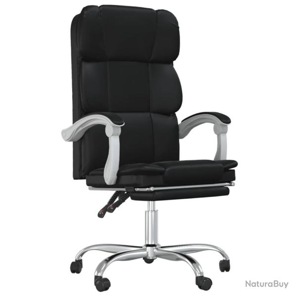 Chaise fauteuil si�ge pivotante de inclinable de bureau informatique �tude similicuir noir 02_00242