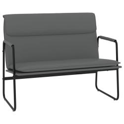 Banc banquette 100 x 64 x 80 cm synth&eacute;tique gris 02_0010629