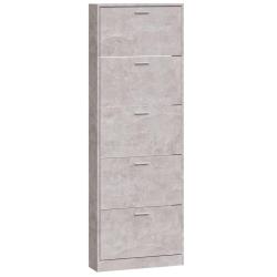 Armoire &agrave; chaussures range chaussures rangement meuble entr&eacute;e couloir salon 59 x 17 x 169 cm bois d