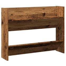Armoire &agrave; chaussures range chaussures rangement meuble entr&eacute;e couloir salon murale vieux bois bois