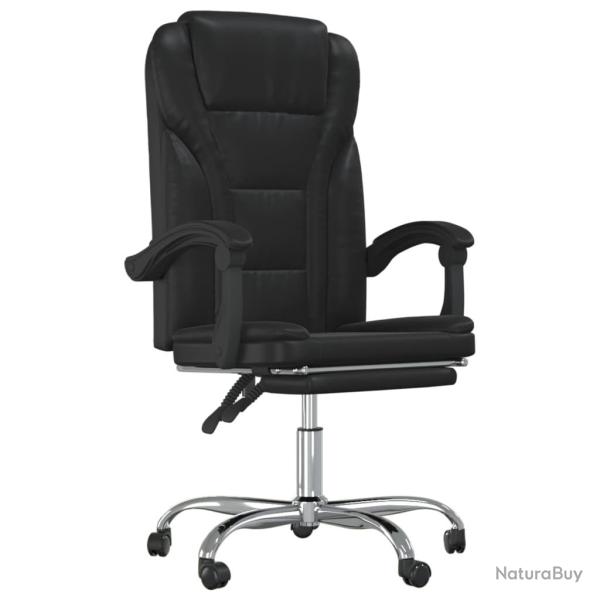 Chaise fauteuil si�ge pivotante de inclinable de bureau informatique �tude similicuir noir 02_00242