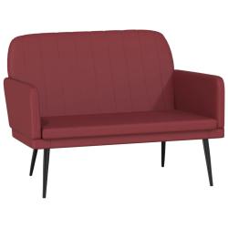 Banc banquette rouge bordeau x 107 x 80 x 81 cm synth&eacute;tique 02_0010571
