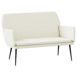 Banc banquette cr&egrave;me 108 x 79 x 79 cm velours 02_0010574