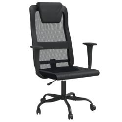 Chaise fauteuil si&egrave;ge de bureau informatique &eacute;tude r&eacute;glable en hauteur noir 02_0024072