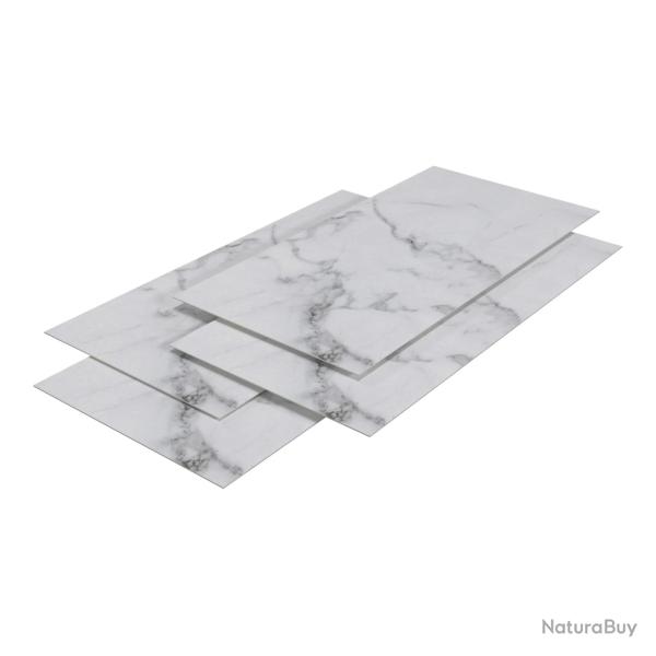 Set de 4 panneaux muraux d�coratifs 120 x 60 cm marbre blanc 03_0010658