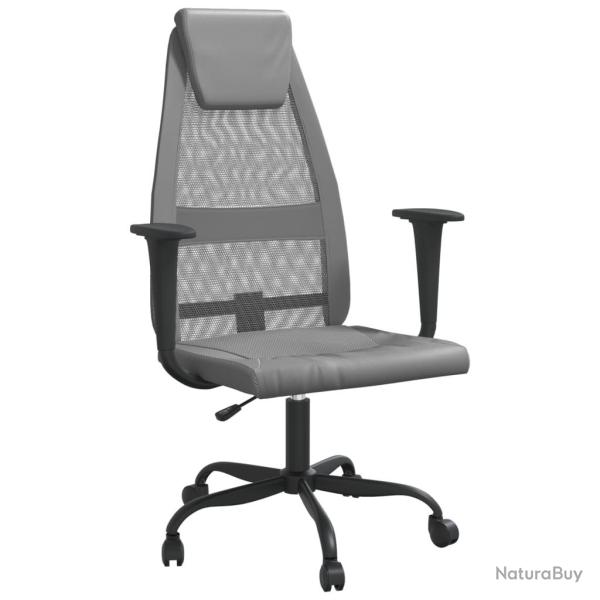 Chaise fauteuil si�ge de bureau informatique �tude r�glable en hauteur gris 02_0024065