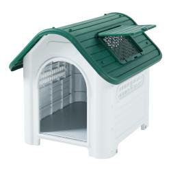 Niche pour chien 87 x 72 x 75 cm blanc vert 03_0010199