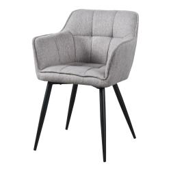 Chaise de salle &agrave; manger 81 x 57 x 53 cm gris 03_0009200