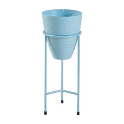 Porte-plantes style intemportel support 41 x 16 cm bleu clair 03_0010356