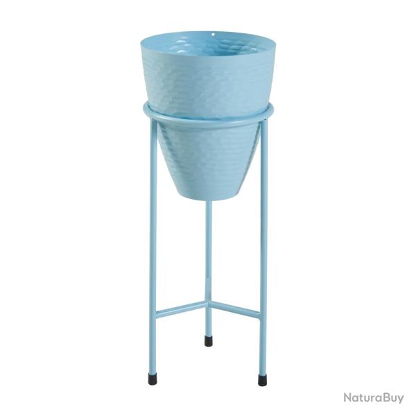 Porte-plantes style intemportel support 41 x 16 cm bleu clair 03_0010356