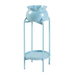 Porte-plantes style intemportel support 81 x 40 x 40 cm bleu clair 03_0010336