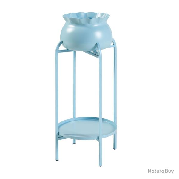 Porte-plantes style intemportel support 81 x 40 x 40 cm bleu clair 03_0010336