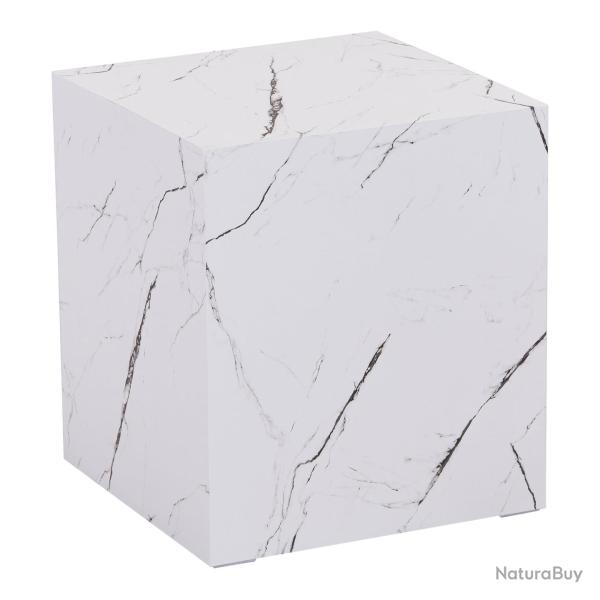 Table d'appoint polyvalente 45 x 40 x 40 cm MDF blanc 03_0010905