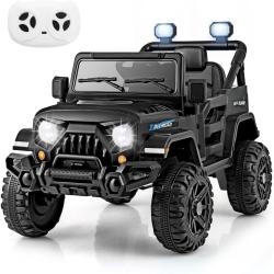 Voiture &eacute;lectrique enfant tout-terrain 99 x 62 x 62 cm avec t&eacute;l&eacute;commande et musique design moderne
