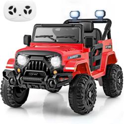 Lot de 1 voiture &eacute;lectrique enfant tout-terrain 99 x 62 x 62 cm 3 vitesses t&eacute;l&eacute;commande ambiance co