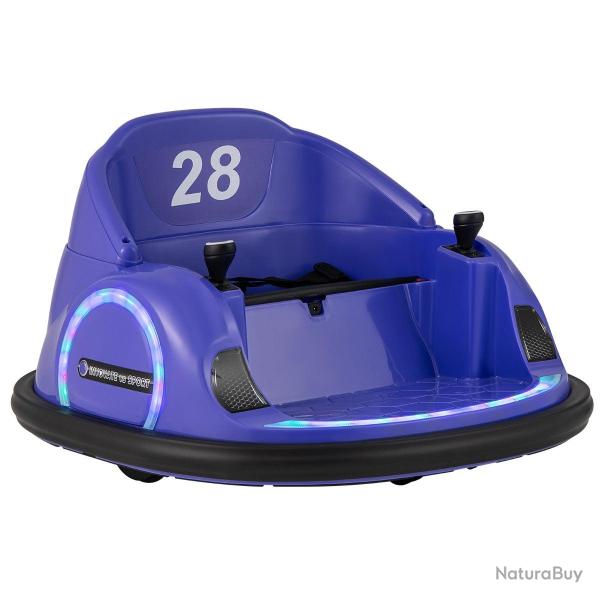Auto-tamponneuse �lectrique 66,5 x 64,5 x 39 cm 360� et musique ambiante style moderne en PP violet