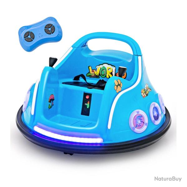 Auto-tamponneuse �lectrique 73 x 73 x 43 cm rotation � 360� t�l�commande pour enfants design bleu 2