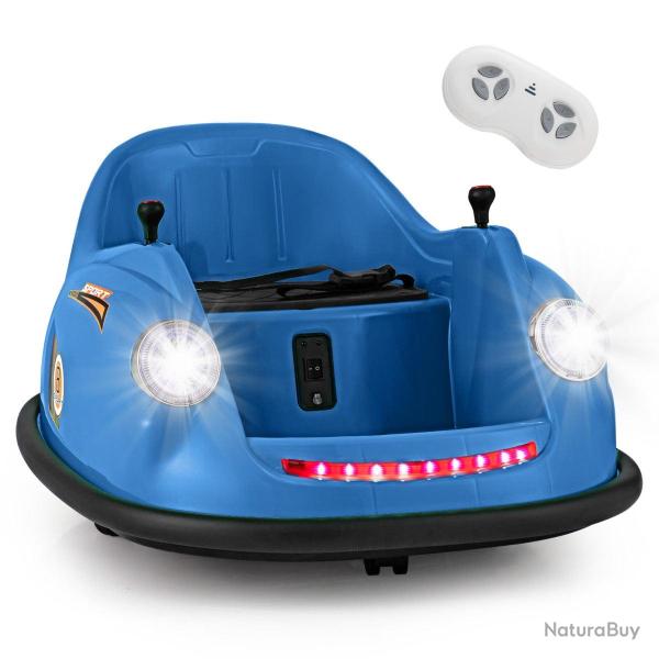 Auto-tamponneuse �lectrique 76 x 58 x 39 cm avec t�l�commande lumi�re led musique en PP bleu 20_001