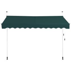 Auvent r&eacute;tractable 300 x 125 cm r&eacute;glable 200-300 cm design moderne pour terrasse et jardin en alumi