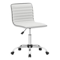 Chaise de bureau ajustable si&egrave;ge pivotant 51 x 45 x 82-96,5 cm confort optimal design moderne en si