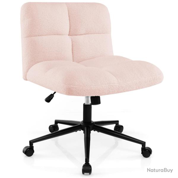 Chaise de bureau avec assise large 73 x 69 x 79-87 cm r�glable et confortable style moderne en imit