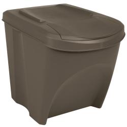 Poubelles &agrave; ordures empilables 3 pcs 75 L Polypropyl&egrave;ne gris 02_0043894