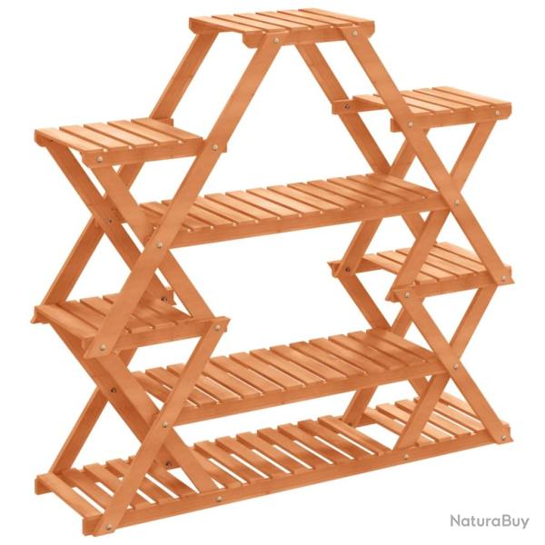 Support � fleurs meuble plante 110 x 25 x 105 cm bois massif de sapin marron 02_0045193