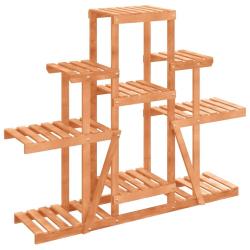 Support &agrave; fleurs meuble plante 110 x 25 x 96 cm bois massif de sapin marron 02_0045201