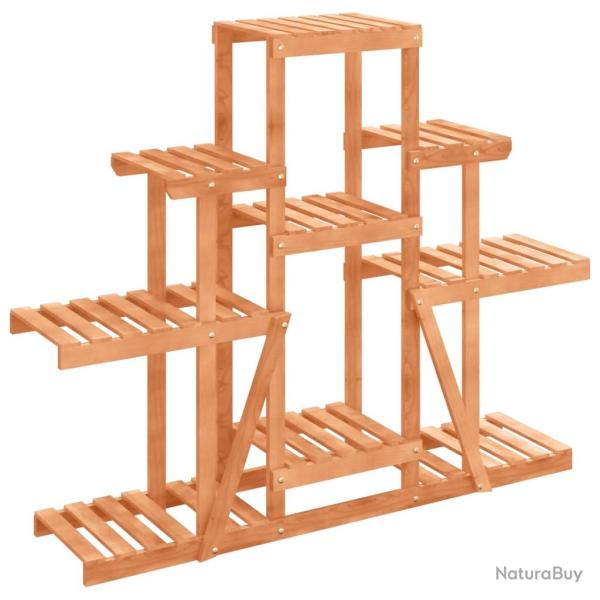 Support � fleurs meuble plante 110 x 25 x 96 cm bois massif de sapin marron 02_0045201