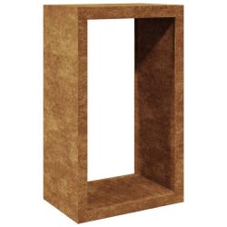 Portant de bois de chauffage 60 x 40 x 100 cm acier corten Marron 02_0043722
