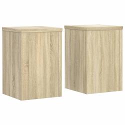 Supports pour plantes meuble fleurs lot de 2 sonoma bois d'ing&eacute;nierie marron 02_0045346
