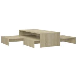 Set de tables basses gigognes sonoma bois d'ing&eacute;nierie marron 02_0044671