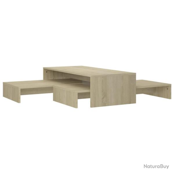 Set de tables basses gigognes sonoma bois d'ing�nierie marron 02_0044671