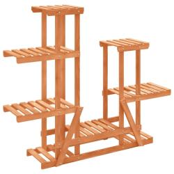 Support &agrave; fleurs meuble plante 95 x 25 x 96 cm bois massif de sapin marron 02_0045220