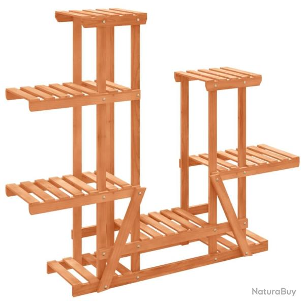 Support � fleurs meuble plante 95 x 25 x 96 cm bois massif de sapin marron 02_0045220