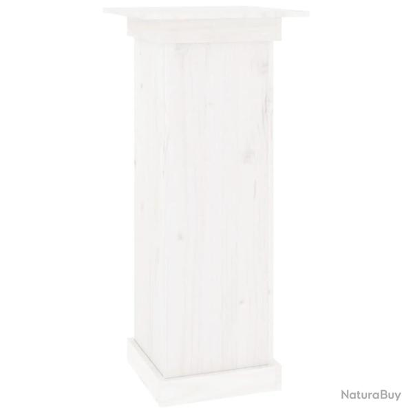 Support � fleurs meuble plante 40 x 40 x 90 cm bois de pin solide blanc 02_0045208